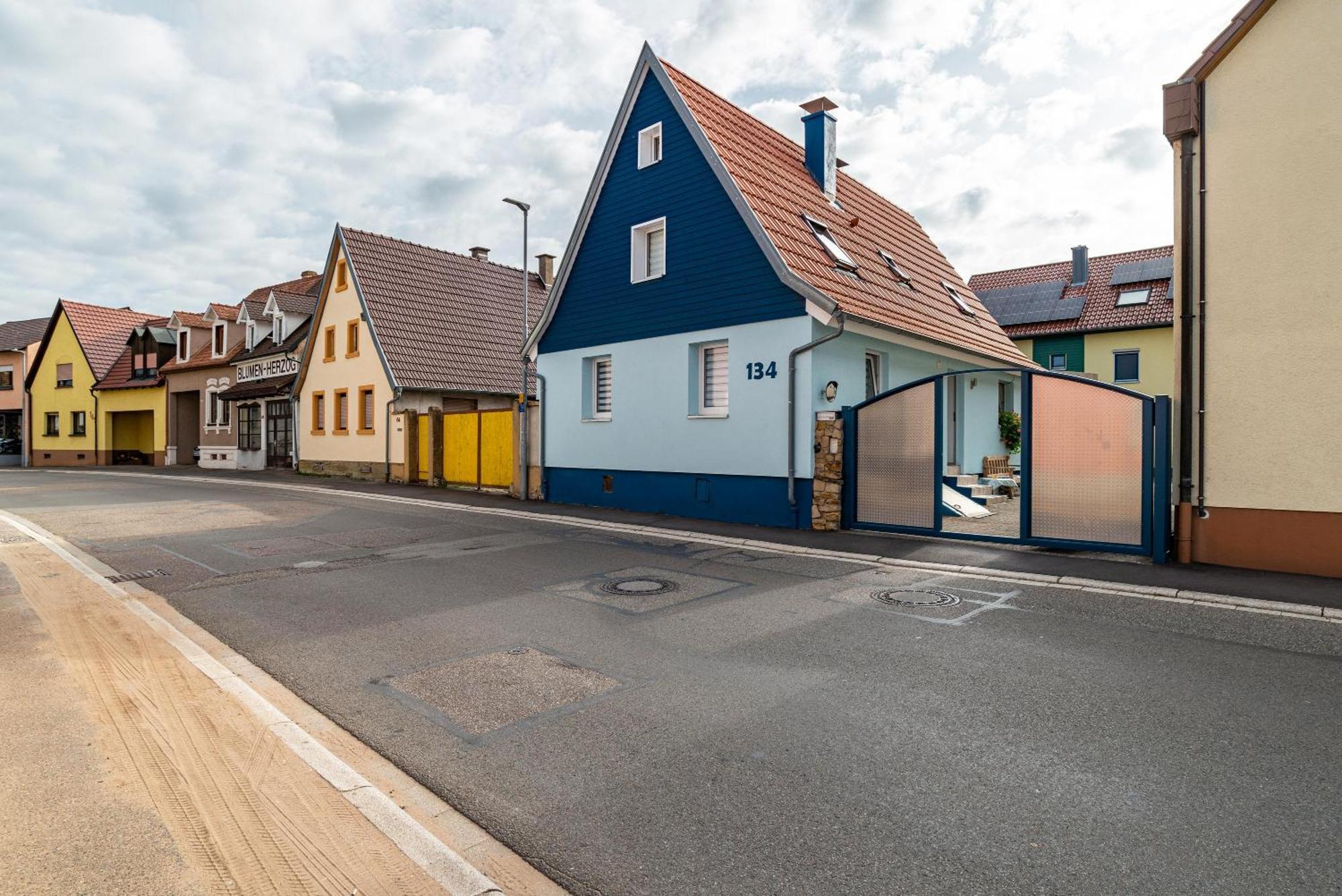 Ferienwohnung Blaues Haus Ubstadt-Weiher Eksteriør bilde